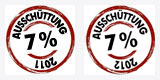 Ausschüttung 2011: 7 %, Ausschüttung 1. HJ 2012: 3,5 %